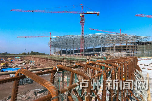 州云龍機場正全速推進建設，確保7月1日前投入運行。 瀘州日報記者 牟科 攝3